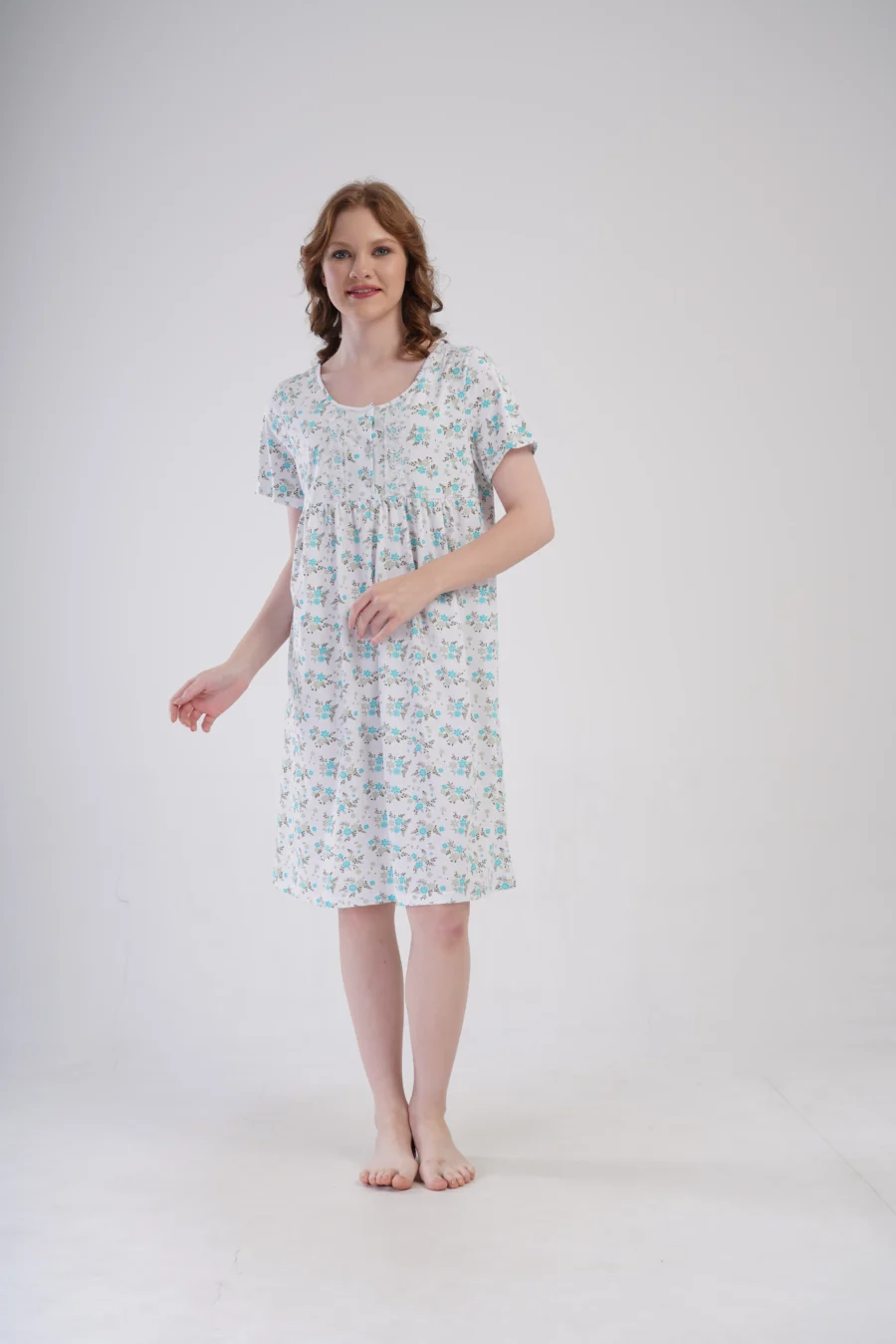 Koszula Nocna Vienetta Flolar Garden, Biały, r. 1XL - 4XL - obrazek 2