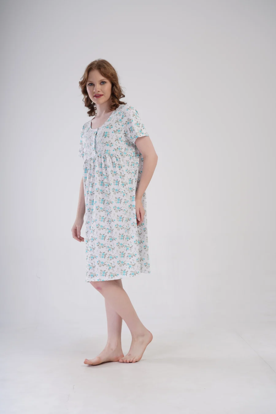Koszula Nocna Vienetta Flolar Garden, Biały, r. 1XL - 4XL - obrazek 3