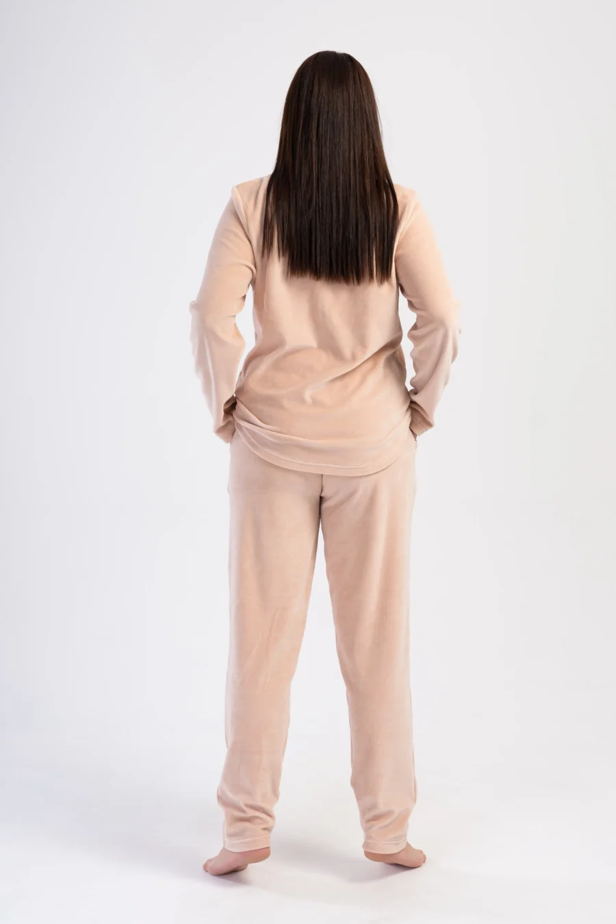 Piżama Damska Vienetta Velvet Love, Beżowy, r. 1XL-4XL - obrazek 5