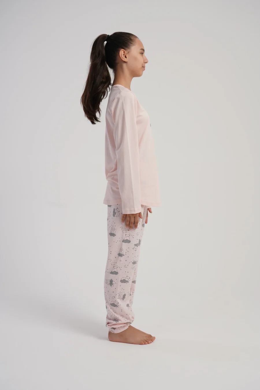 Piżama dziewczęca Vienetta Cozy Animals, Różowy, r. 128 - 158 - obrazek 4