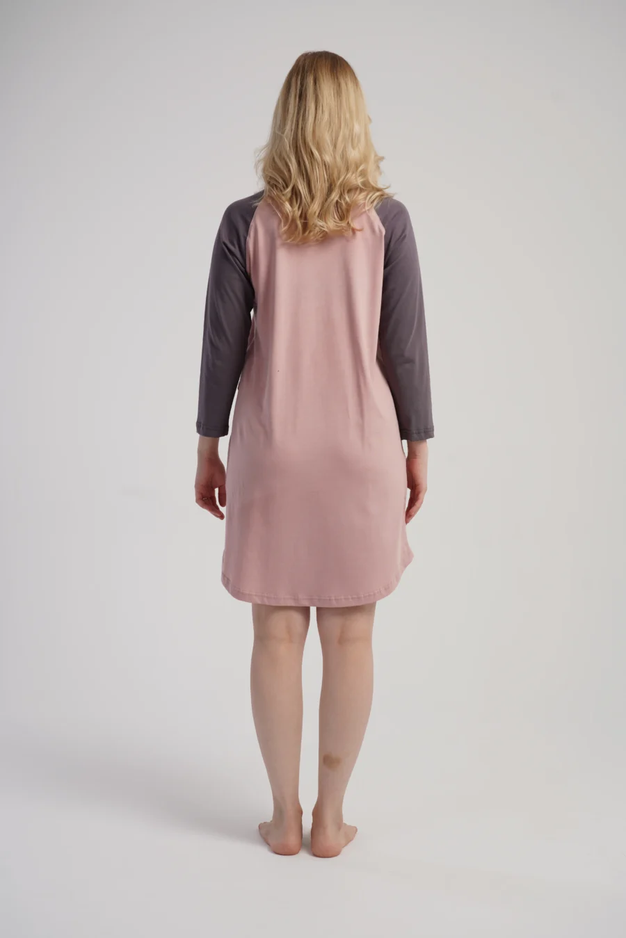 Koszula Nocna Damska Vienetta Playful Comfort, Różowy, r. S - XL - obrazek 5