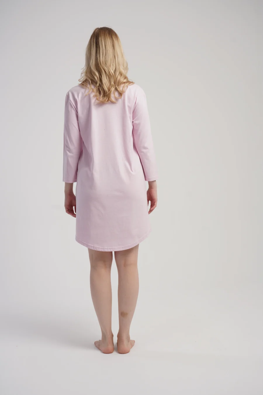 Koszula Nocna Damska Vienetta, Sweet Comfort, Różowy, r. M - XXL - obrazek 4
