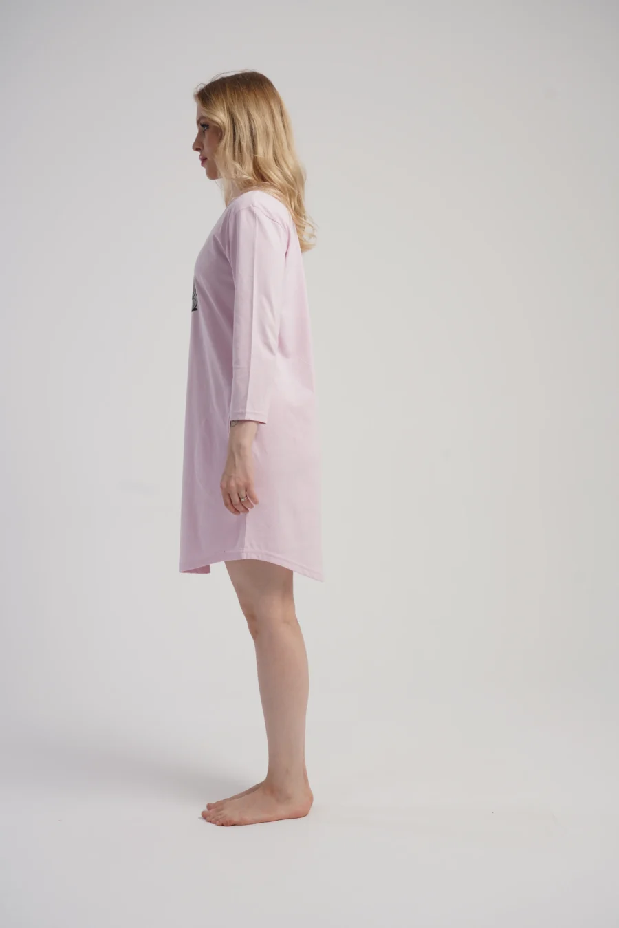Koszula Nocna Damska Vienetta, Sweet Comfort, Różowy, r. M - XXL - obrazek 5
