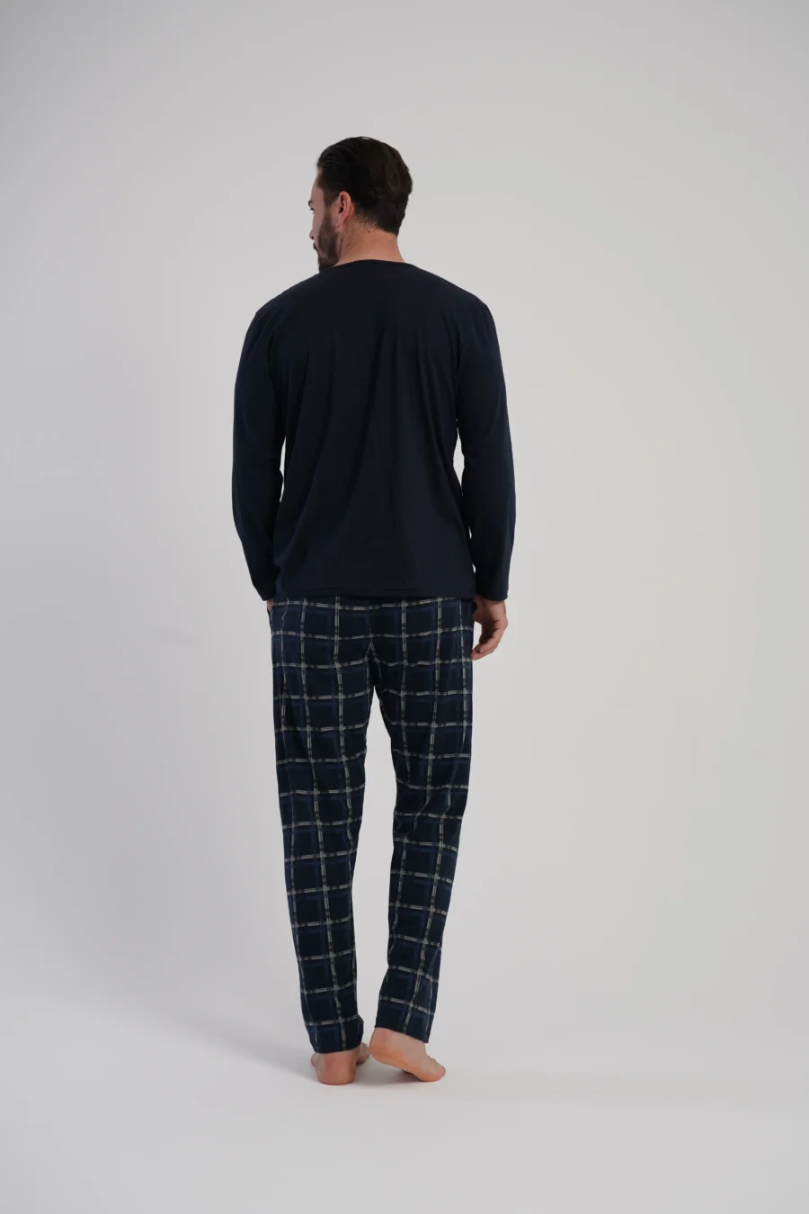Piżama Męska Vienetta Classic, Granatowy, r. M-XXL - obrazek 6