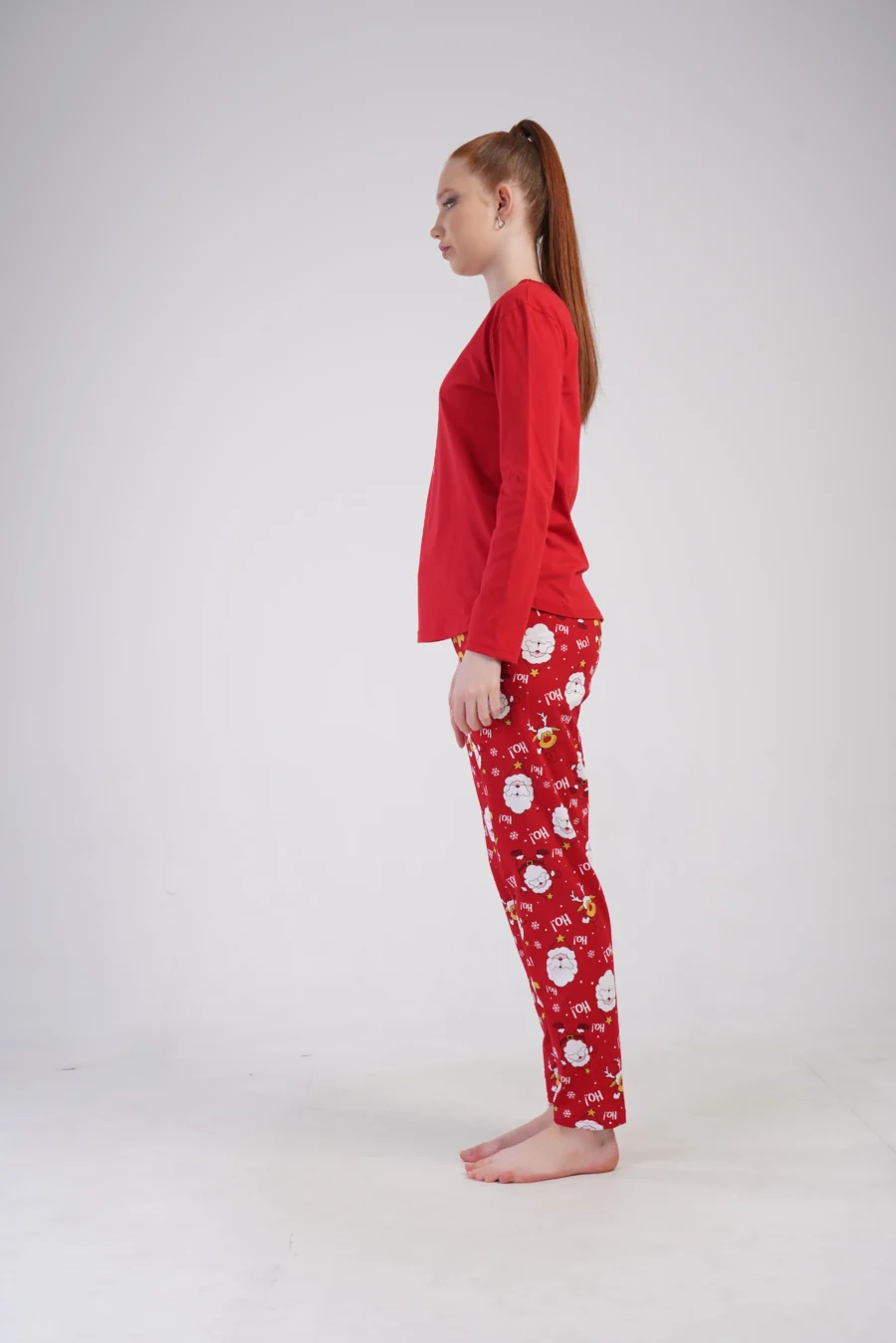 Piżama Damska Vienetta Santa Vibes, Czerwony, r. S-XL - obrazek 5