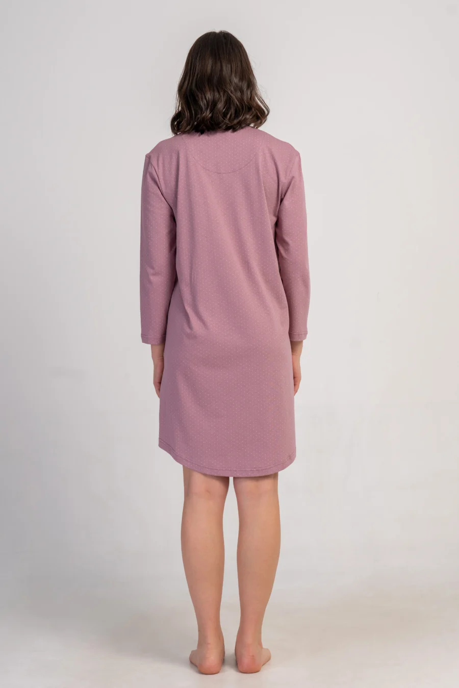 Koszula Nocna Vienetta Dotty Comfort, Różowy, r. 1XL-4XL - obrazek 3