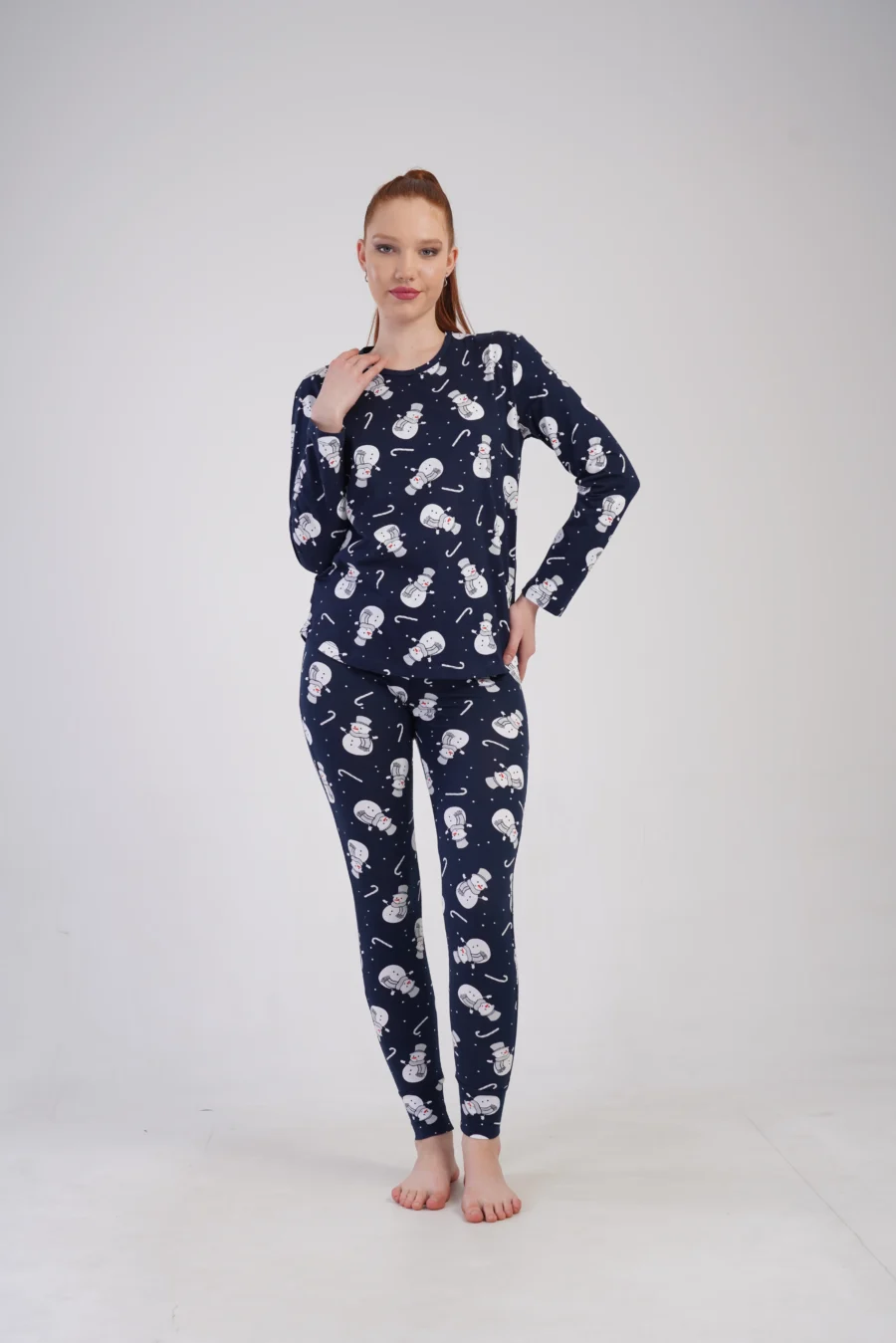 Piżama Damska Vienetta Snowy Dreams, Granatowy, r. S-XL - obrazek 2