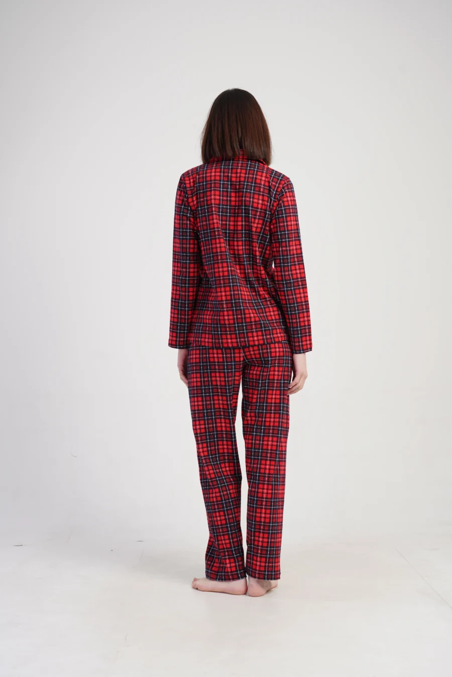 Piżama Damska Vienetta Red Check, Czerwony, r. M-XXL - obrazek 6
