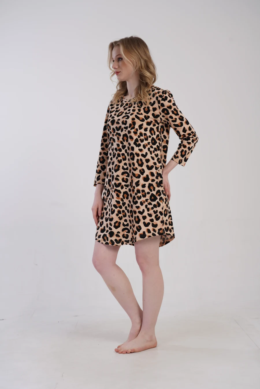 Koszula Nocna Vienetta Wild Comfort, Beżowy, r. 1XL-4XL - obrazek 3