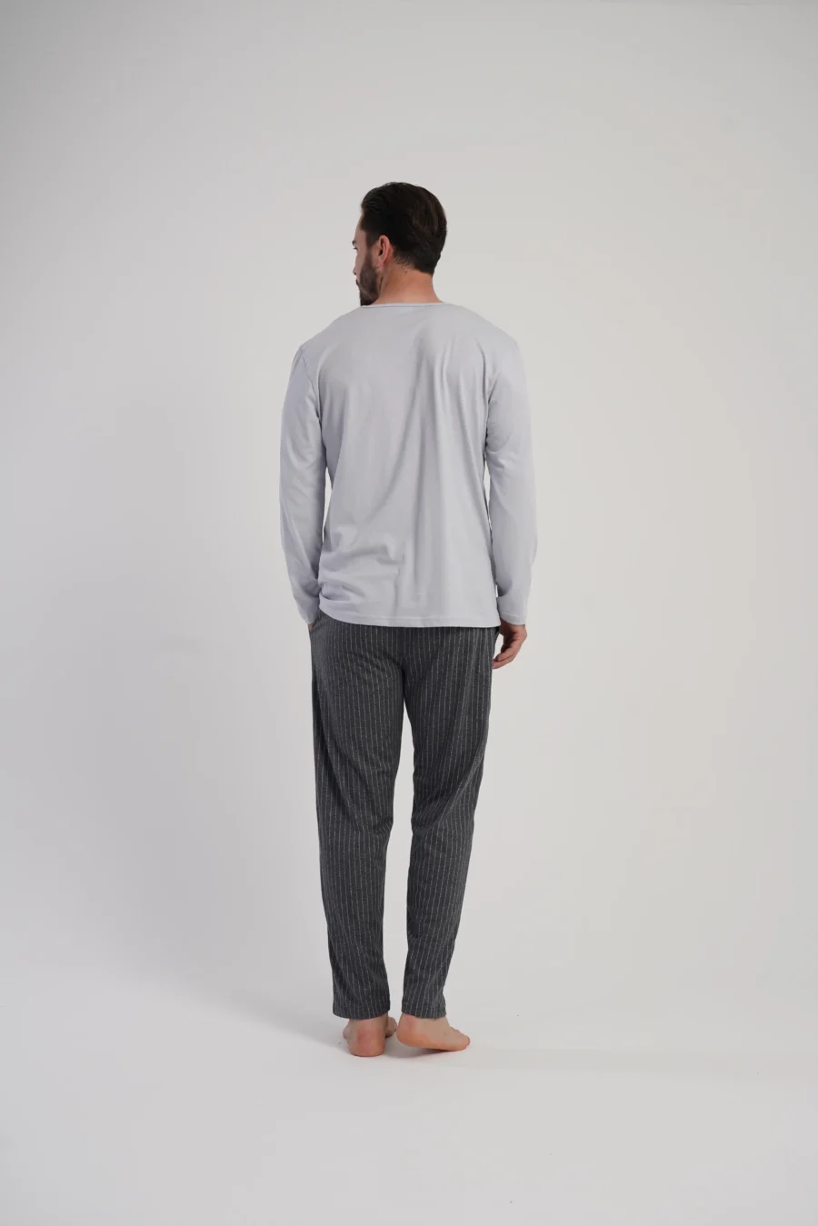 Piżama Męska Vienetta Comfort Night, Szary, r. 1XL-4XL - obrazek 5