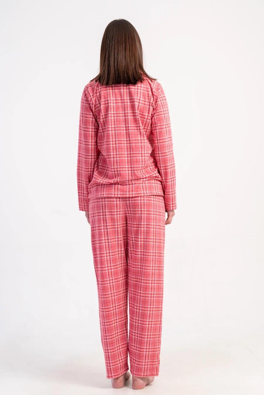 Piżama Damska Vienetta Pink Check, Różowy, r. S-XL - obrazek 5