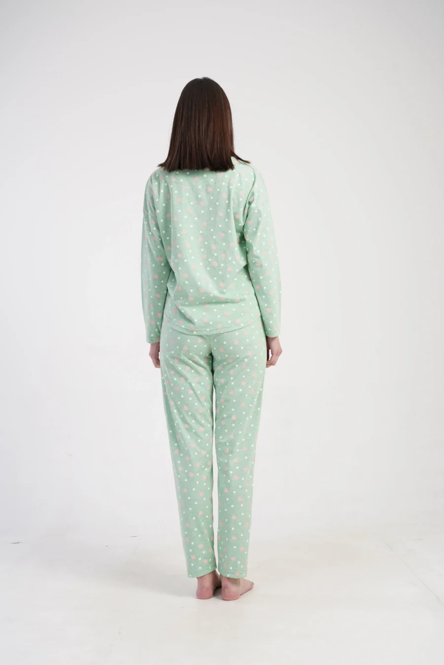 Piżama Damska Vienetta Green Blossom, Zielony, r. S-XL - obrazek 5