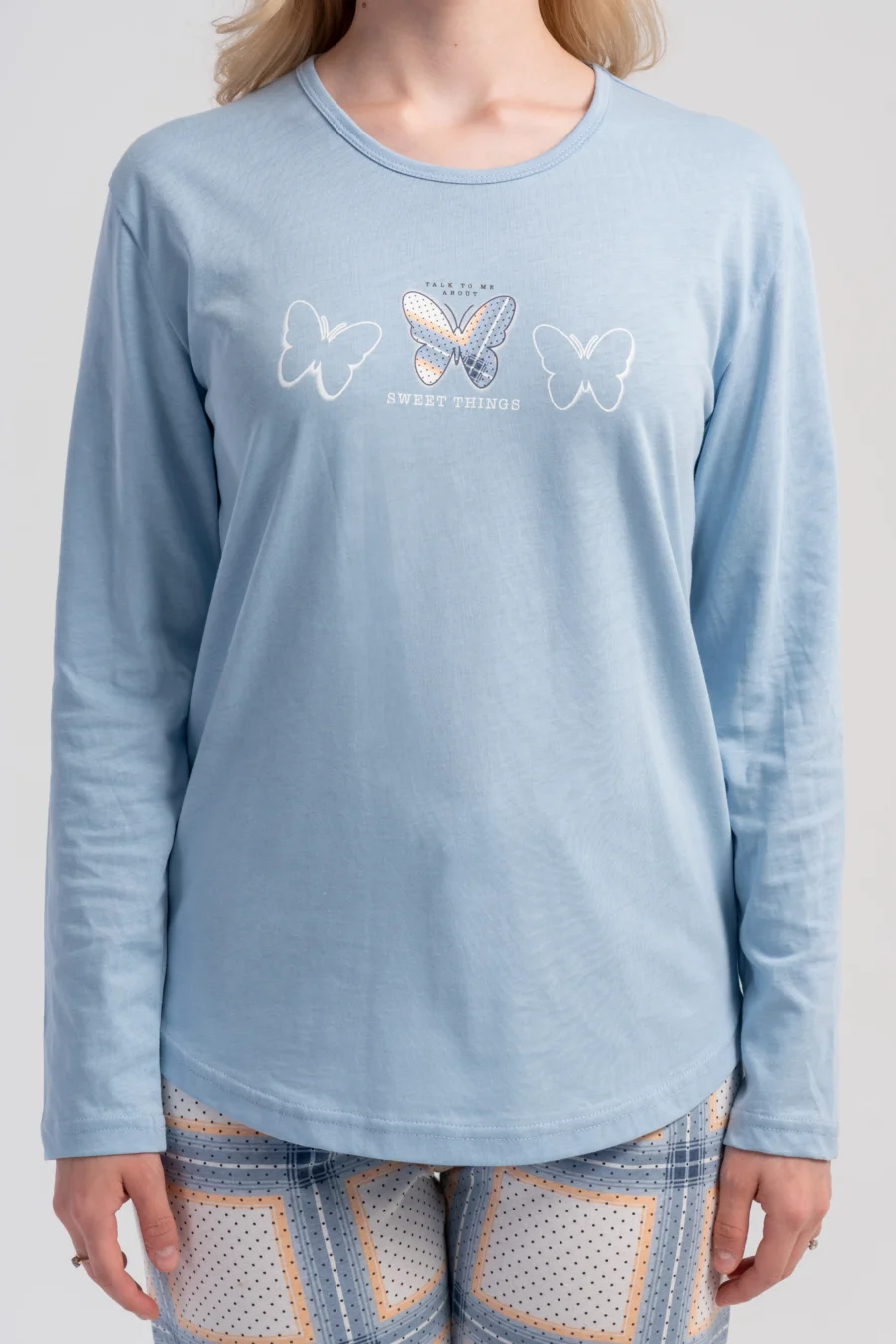 Piżama Damska Vienetta Sweet Dreams, Niebieski, r. S-XL - obrazek 6