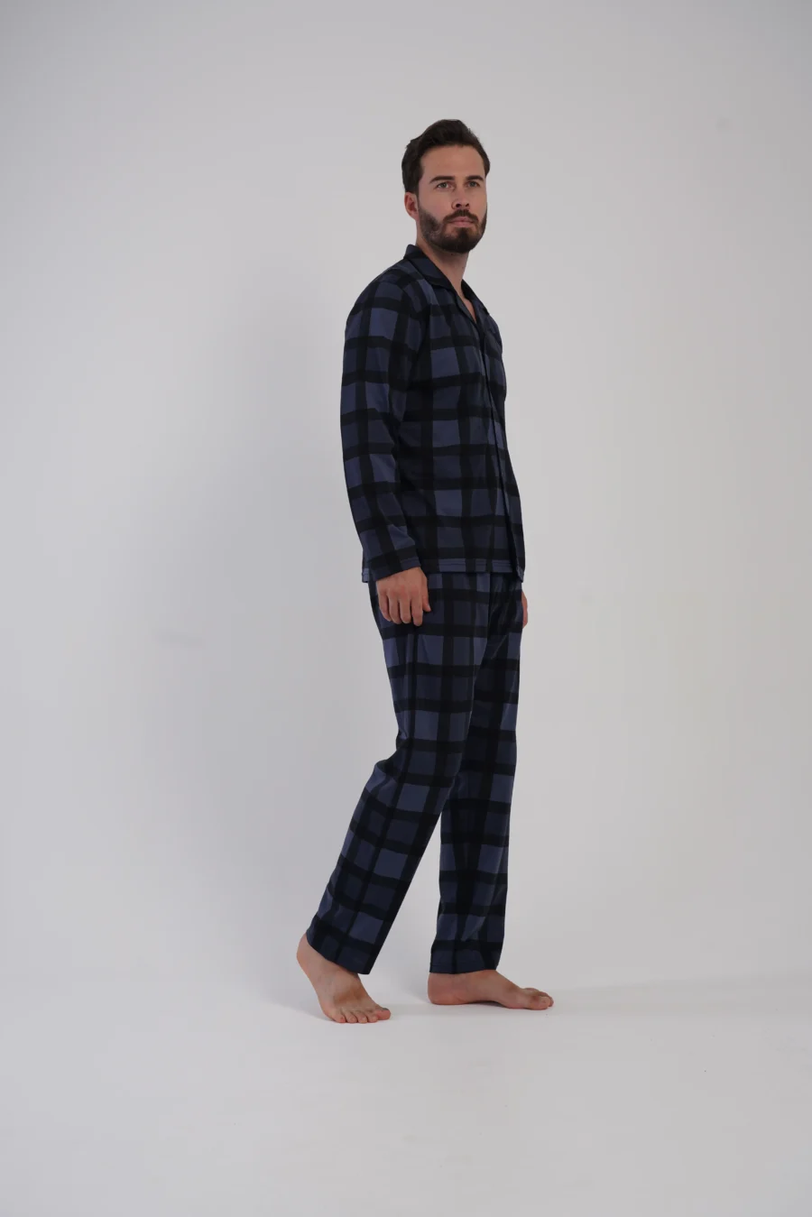 Piżama Męska Vienetta Navy Classic, Granatowy, r. 1XL-4XL - obrazek 4