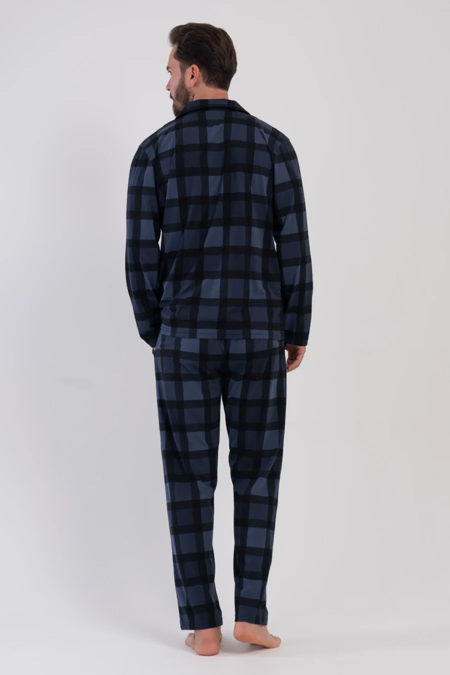 Piżama Męska Vienetta Navy Classic, Granatowy, r. 1XL-4XL - obrazek 5