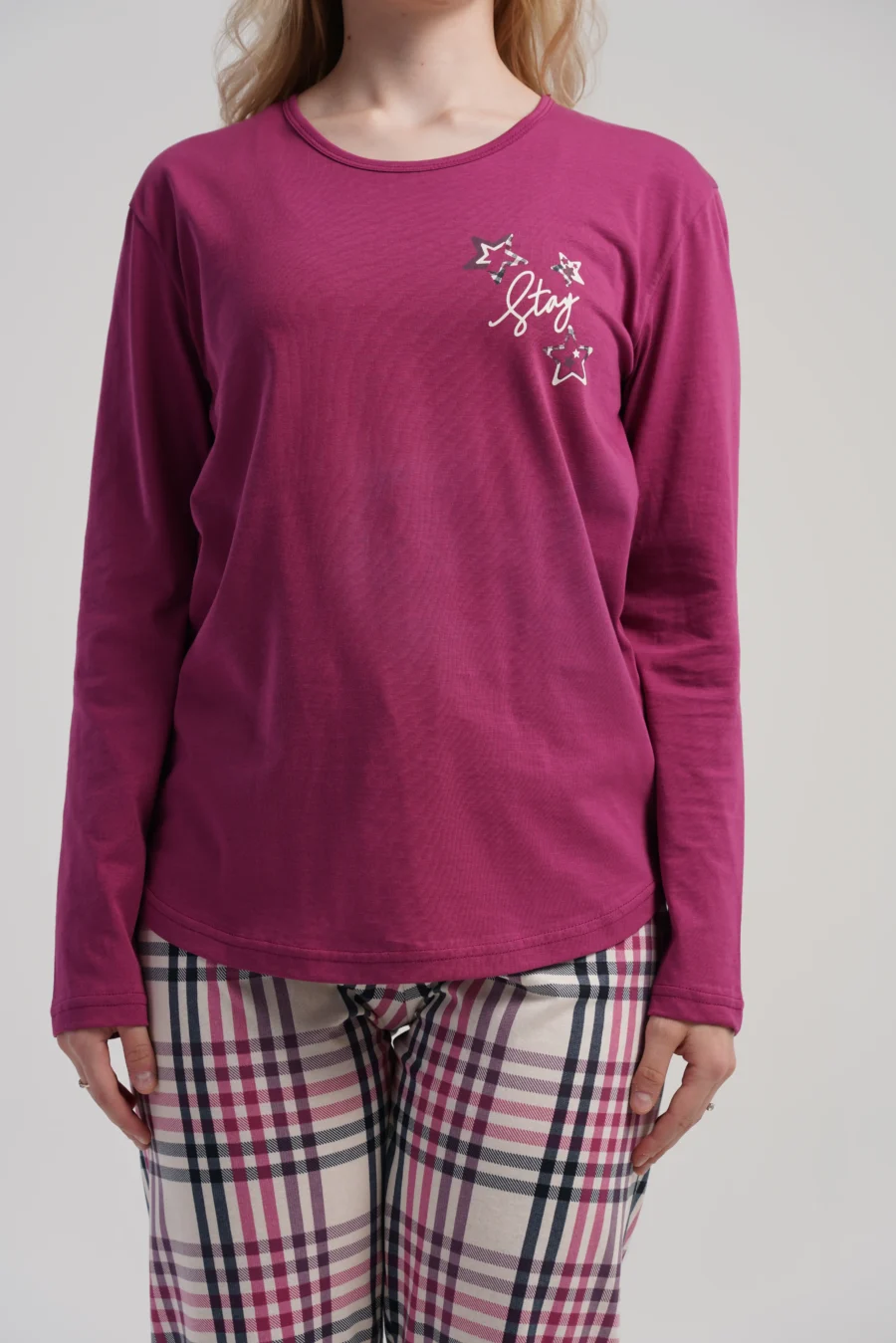 Piżama Damska Vienetta Starry Comfort, Różowy, r. S-XL - obrazek 5