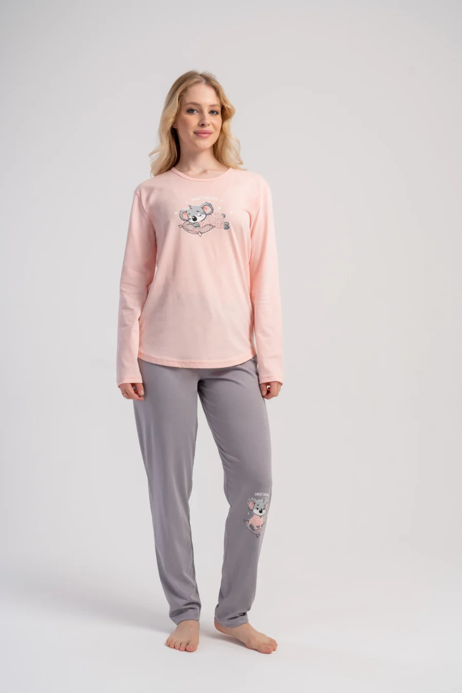 Piżama Damska Vienetta Sweet Dreams, Różowy, r. S-XL