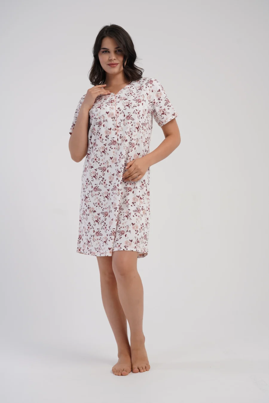 Koszula Nocna Vienetta Floral Dream, Biały, r. 1XL - 4XL - obrazek 2