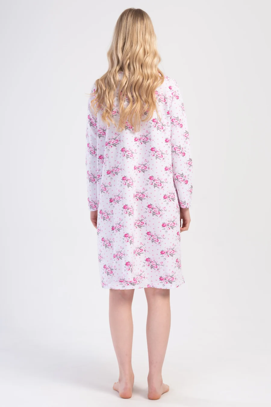 Koszula Nocna Vienetta Floral Dream, Biały, r. 1XL-4XL - obrazek 5