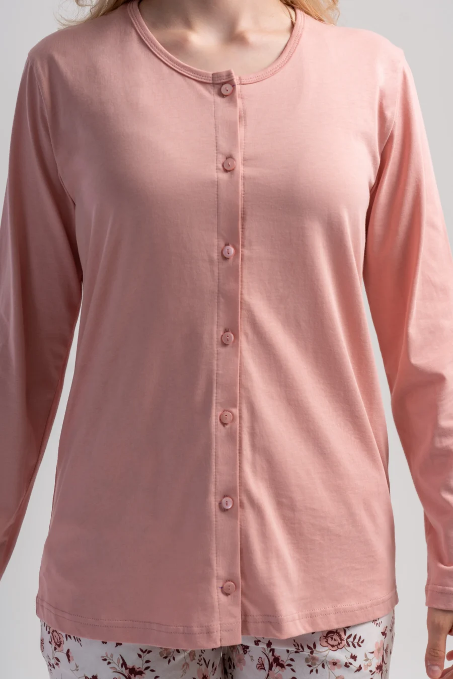 Piżama Damska Vienetta Floral Touch, Różowy, r. M-XXL - obrazek 6