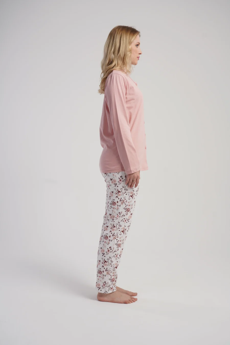 Piżama Damska Vienetta Floral Touch, Różowy, r. M-XXL - obrazek 4