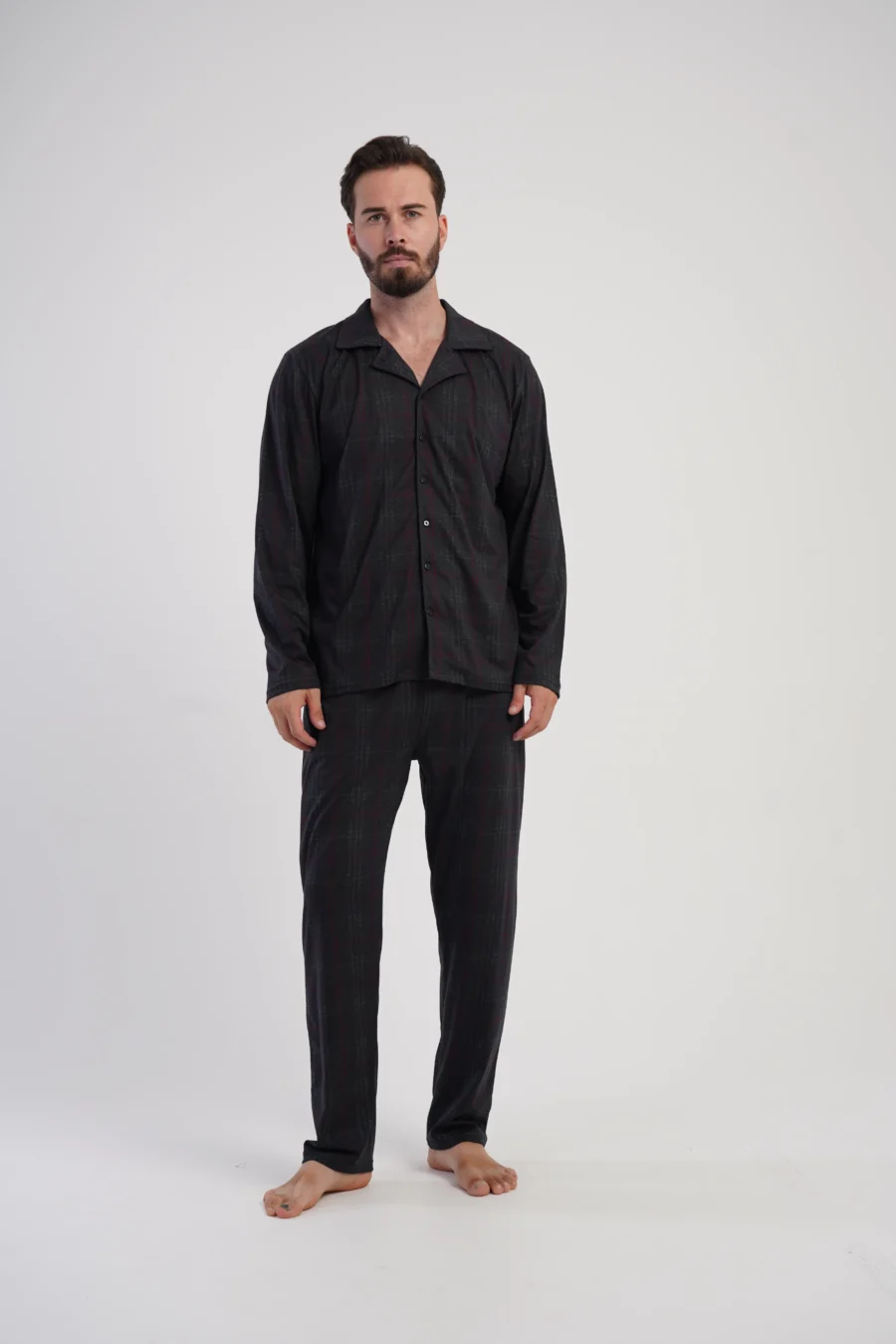 Piżama Męska Vienetta Classic Black, Czarny, r. M-XXL - obrazek 6