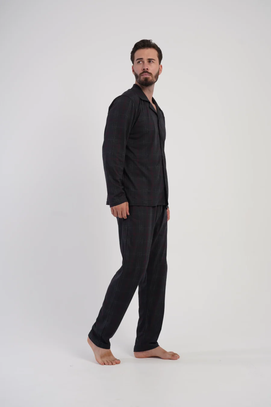 Piżama Męska Vienetta Classic Black, Czarny, r. M-XXL - obrazek 3