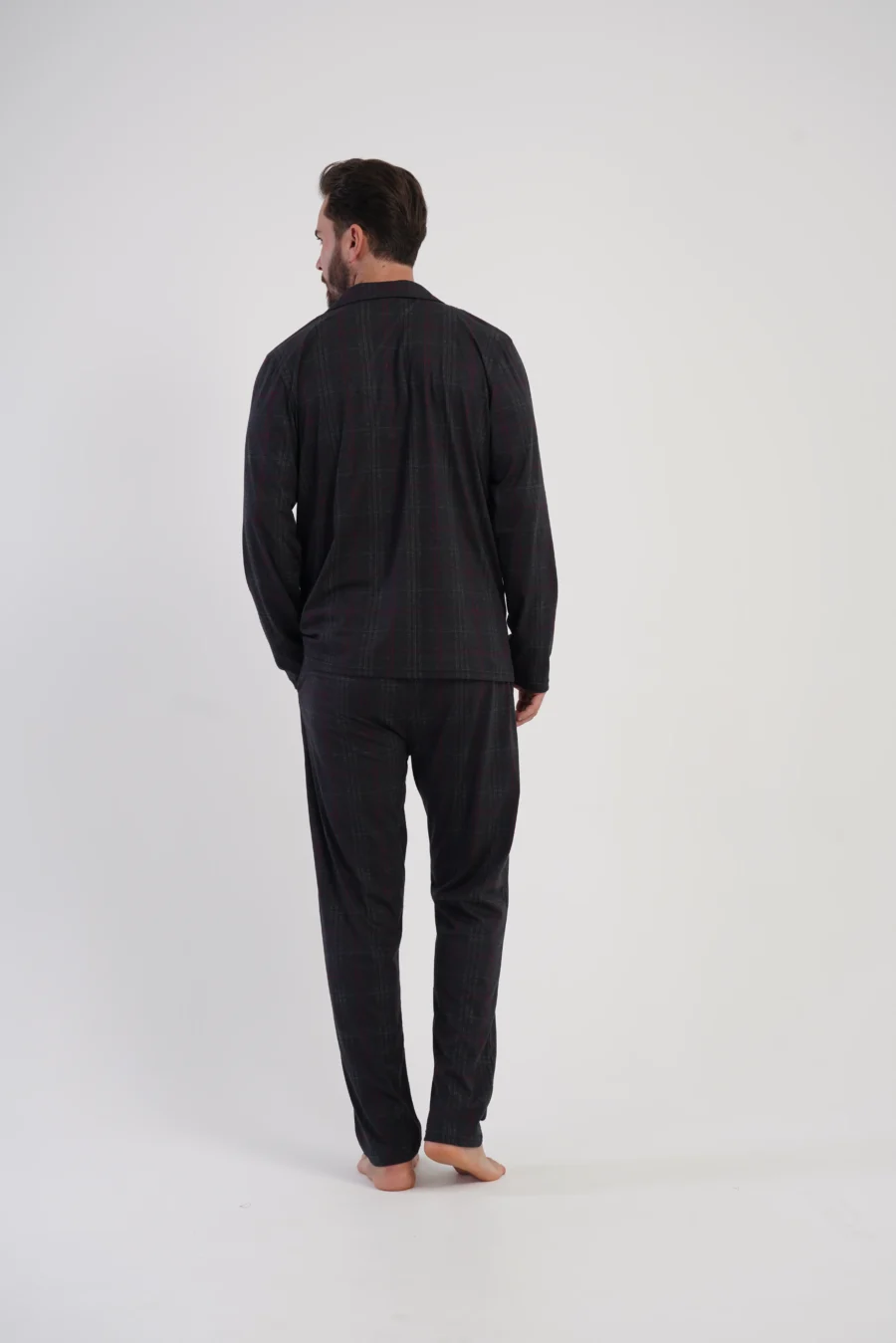 Piżama Męska Vienetta Classic Black, Czarny, r. M-XXL - obrazek 4