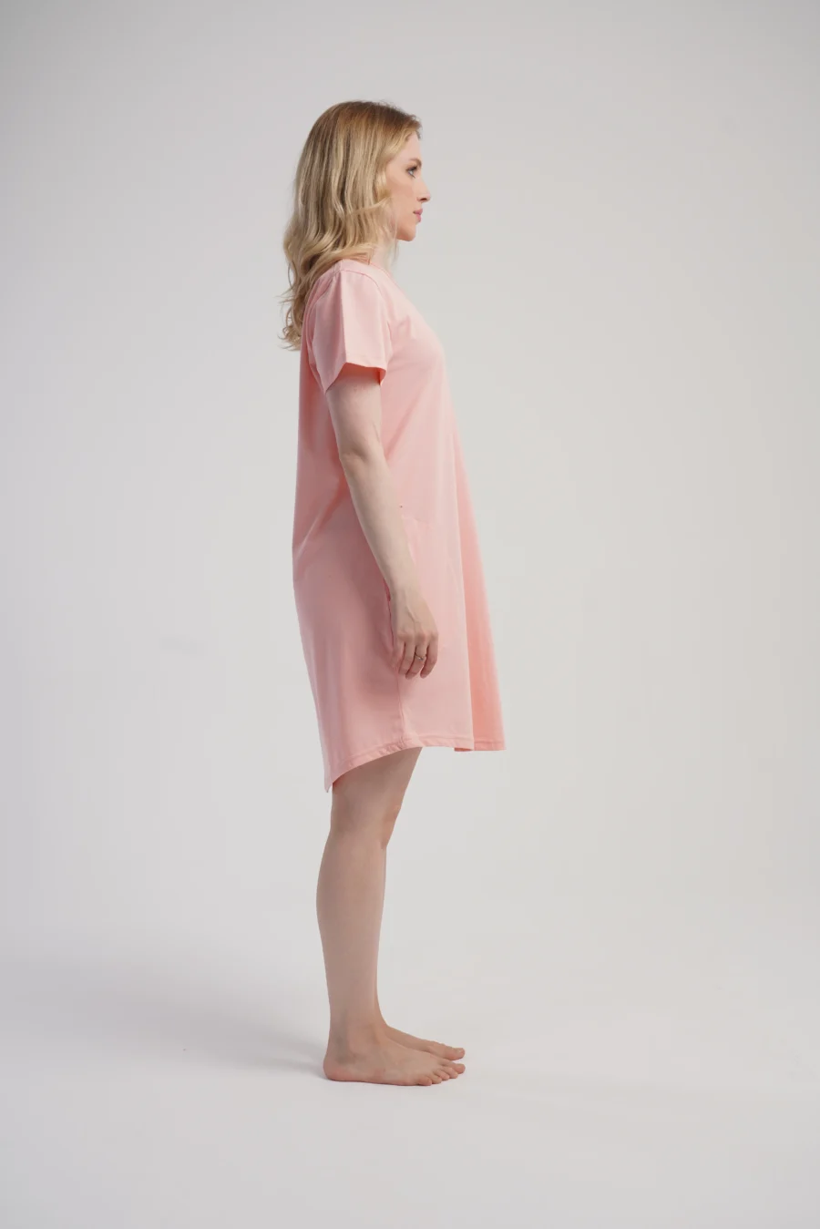 Koszula Nocna Vienetta Floral Comfort, Brzoskwiniowy, r. 1XL - 4XL - obrazek 4