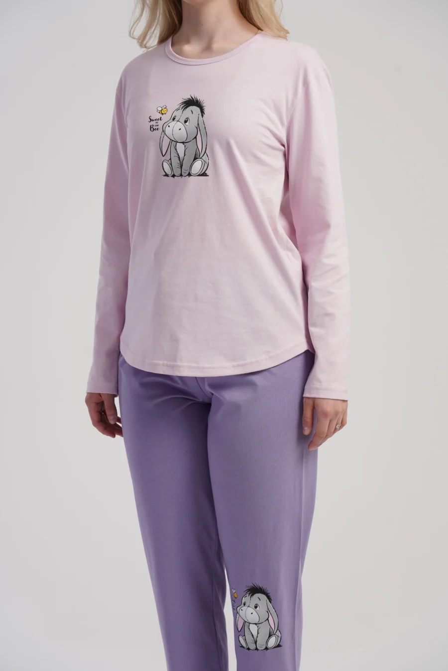Piżama Damska Vienetta Donkey Dreams, Różowy, r. S-XL - obrazek 6
