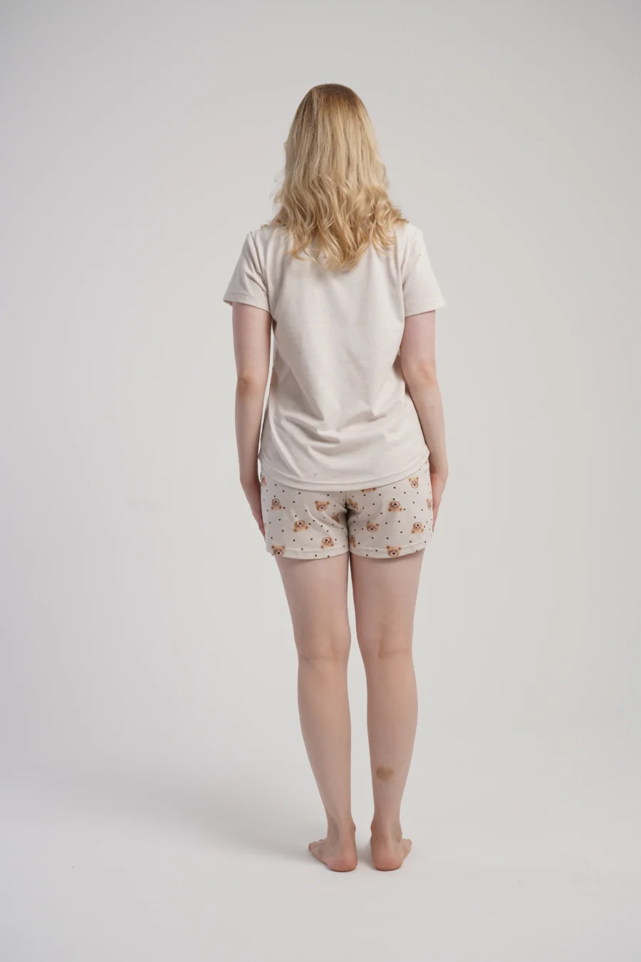 Piżama Damska Vienetta Good Vibes, Beżowy, S -XL - obrazek 5