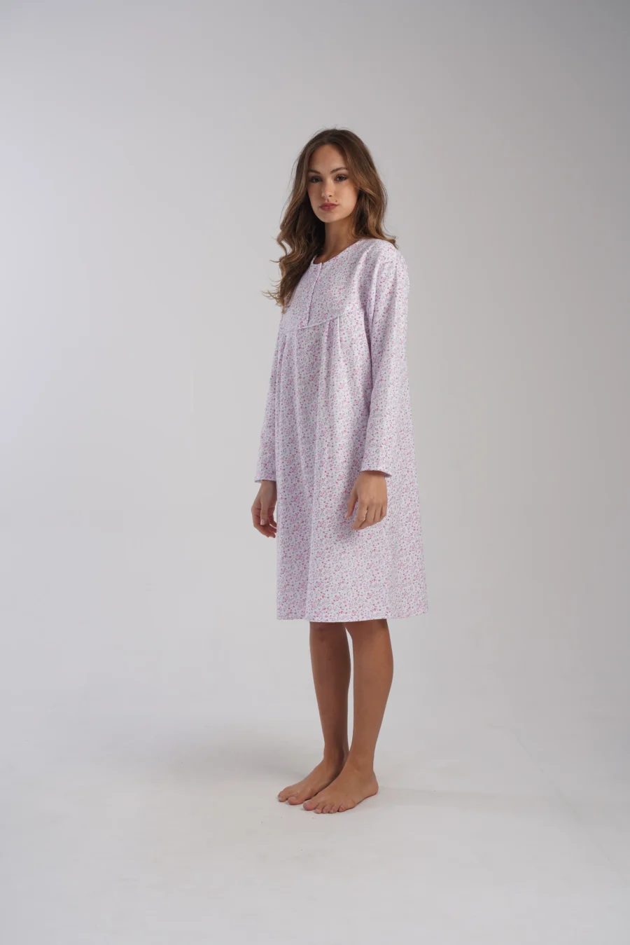 Koszula Nocna Vienetta Garden Dream, Biały, r. 1XL-4XL