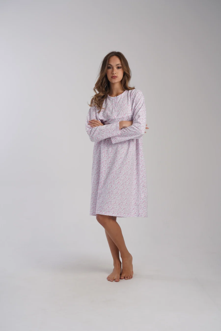Koszula Nocna Vienetta Garden Dream, Biały, r. 1XL-4XL - obrazek 2