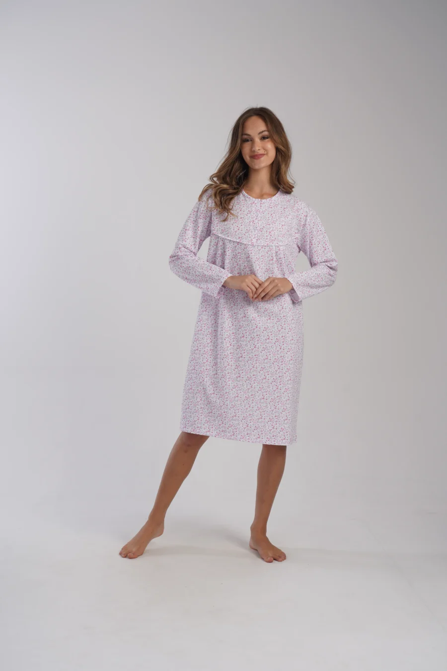 Koszula Nocna Vienetta Garden Dream, Biały, r. 1XL-4XL - obrazek 6
