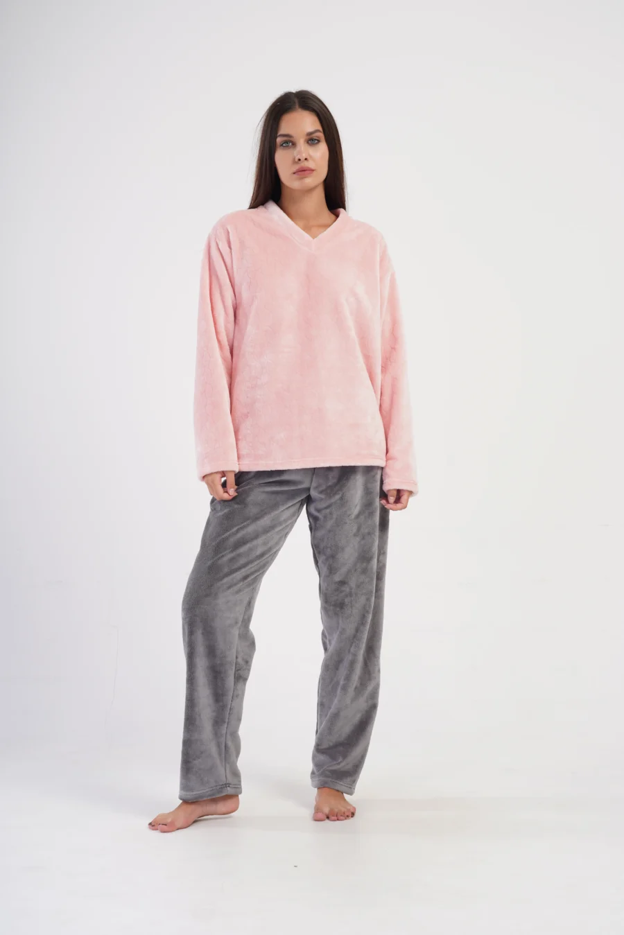 Piżama Damska Softowa Vienetta Cozy Glow, Różowy, r. S-XL