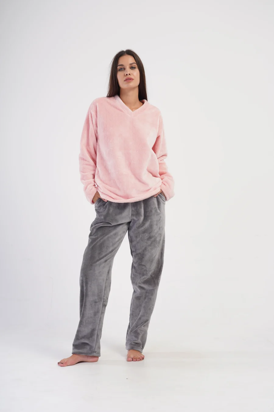 Piżama Damska Softowa Vienetta Cozy Glow, Różowy, r. S-XL - obrazek 2