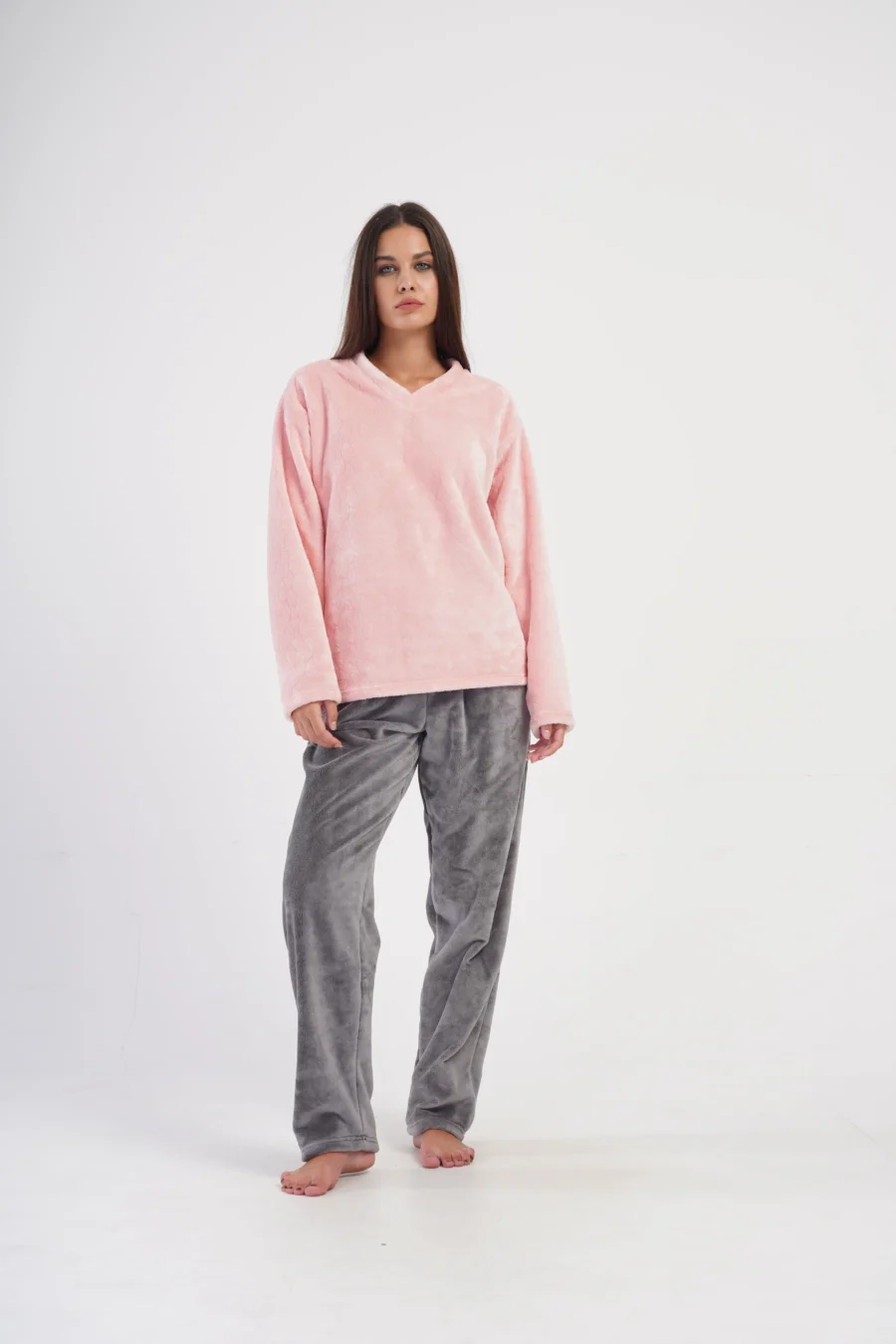 Piżama Damska Softowa Vienetta Cozy Glow, Różowy, r. S-XL - obrazek 4