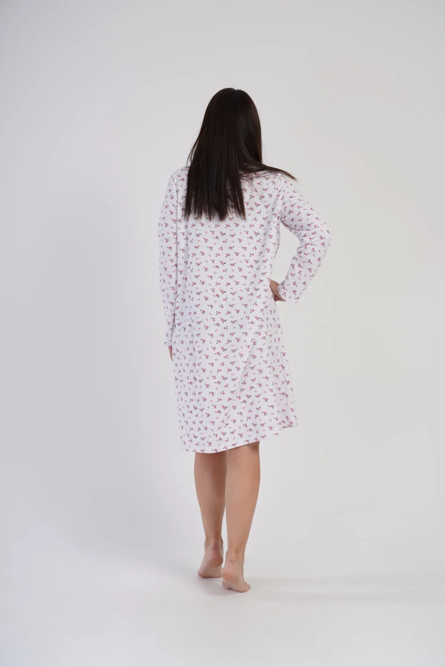 Koszula Nocna Vienetta Dreamy Flowers, Biały, r. 1XL-4XL - obrazek 5
