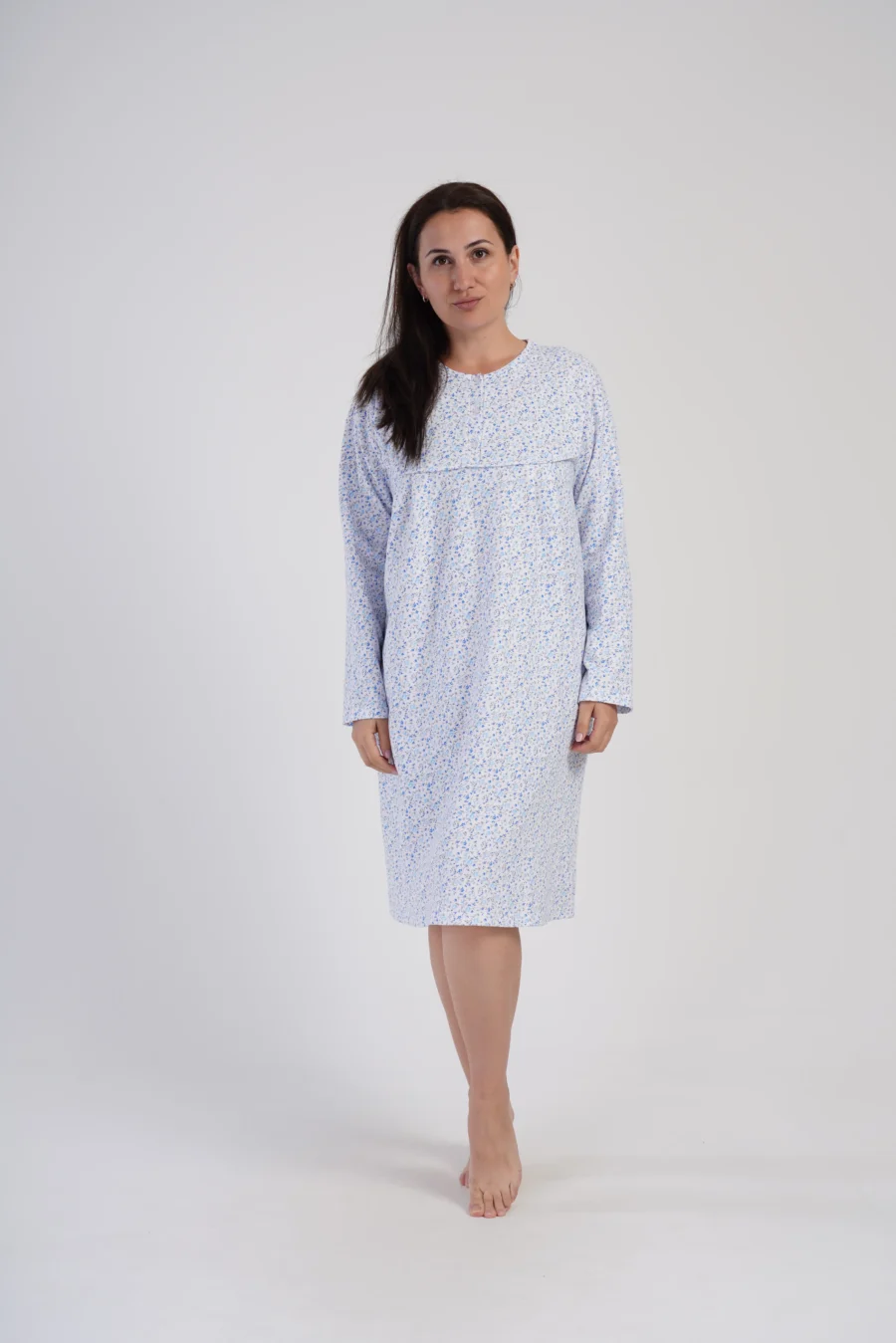 Koszula Nocna Vienetta Garden Dream, Biały, r. 1XL-4XL