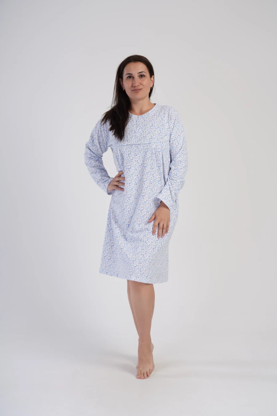 Koszula Nocna Vienetta Garden Dream, Biały, r. 1XL-4XL - obrazek 2