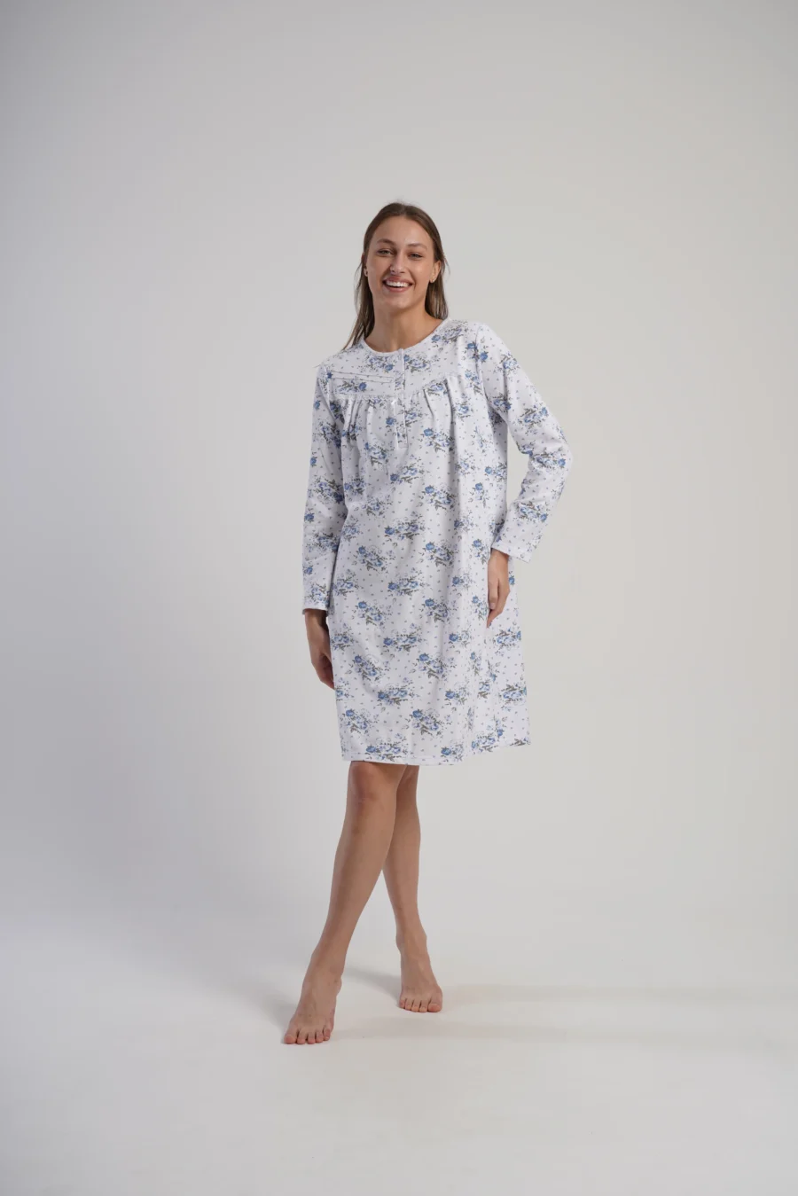 Koszula Nocna Vienetta Floral Dream, Biały, r. 1XL-4XL - obrazek 2